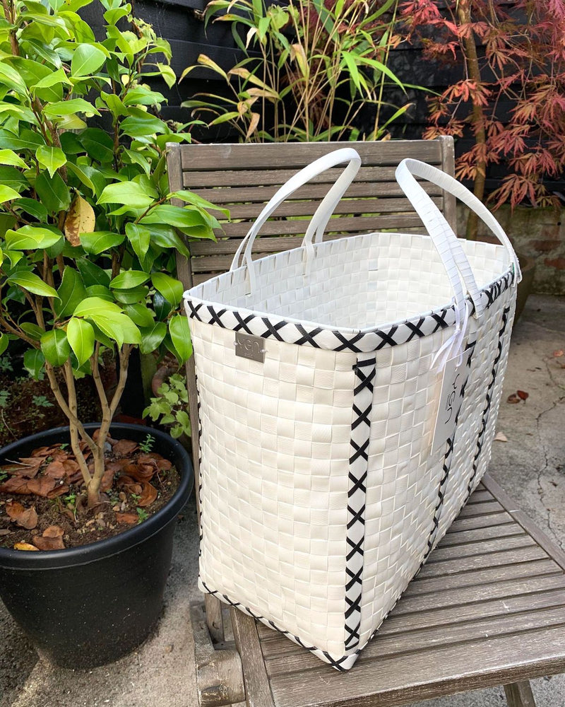 Basket in Red & White, Shopping Basket