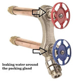 Arrowhead Brass 490V Leaking around the packing gland