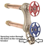 Arrowhead Brass 490V Spraying water through holes in vacuum breaker