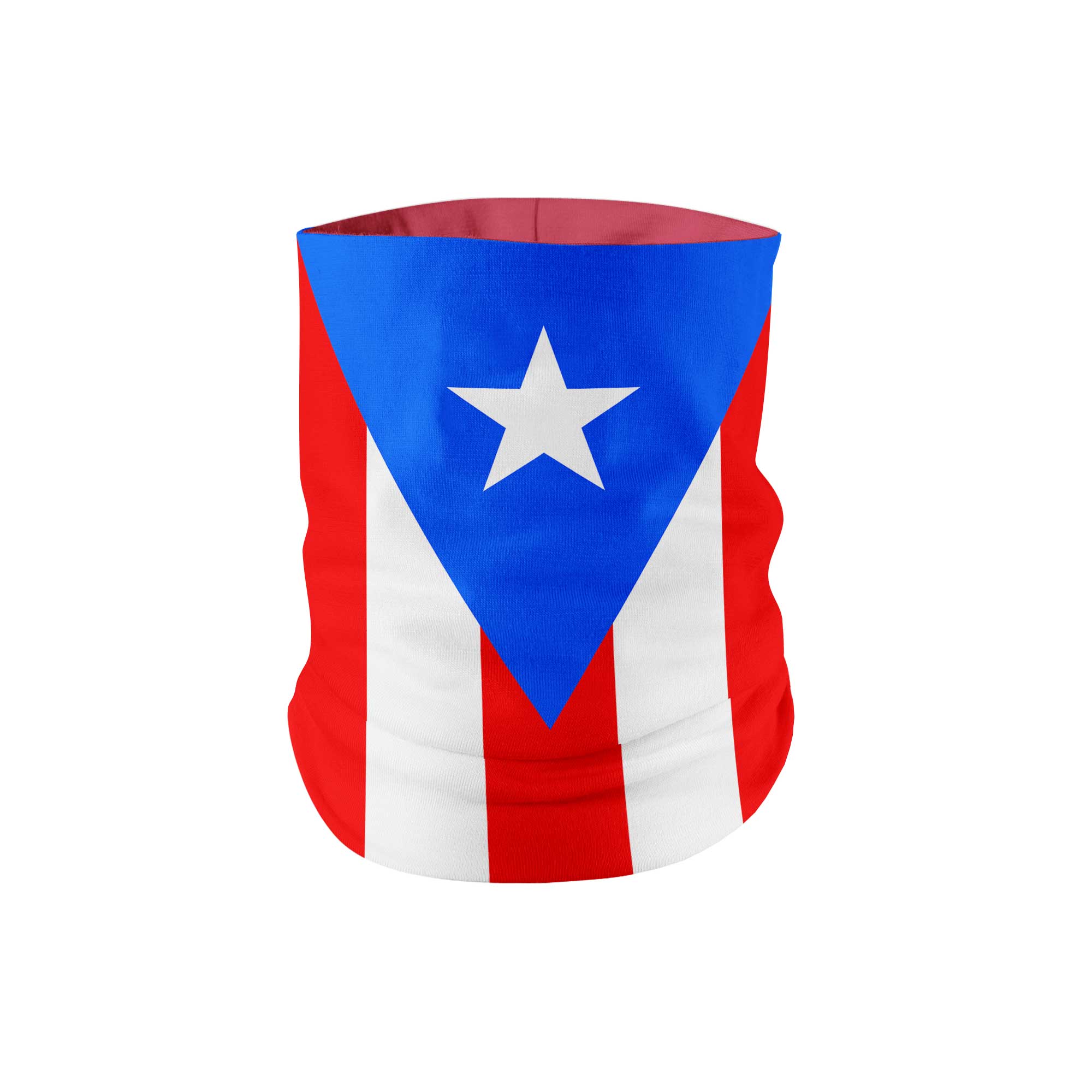 Puerto Rico Flag Neck Gaiter My E Three