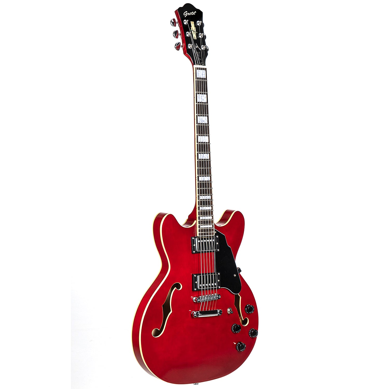 Accumulatie Onbemand Aap GROTE SEMI-HOLLOW BODY ELECTRIC GUITAR CHERRY RED GRWB-TR35 – Grote Guitar