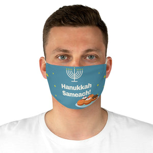 Hanukkah (Sameach) Fabric Face Mask
