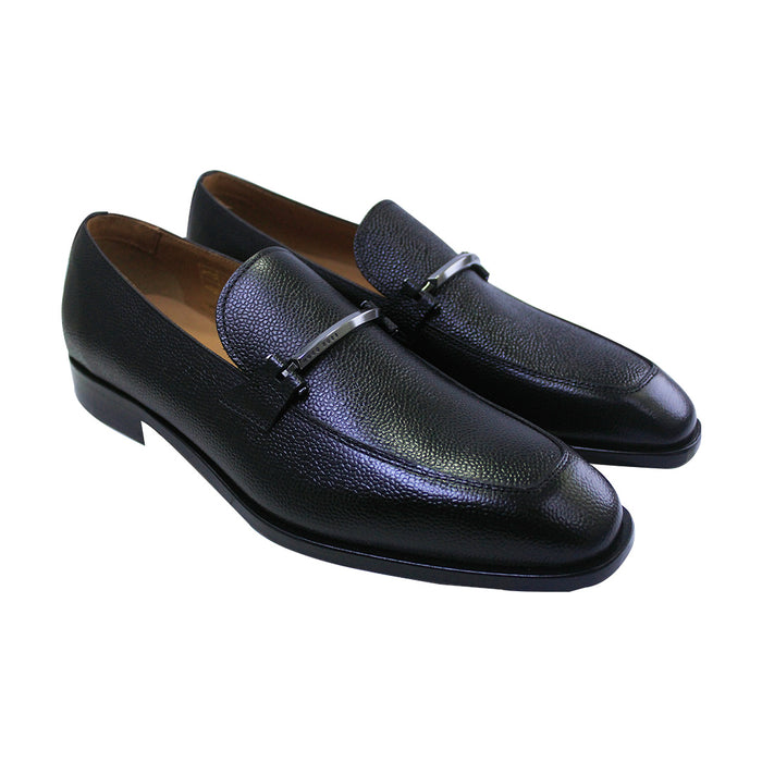 Boss Italian-made loafers in grained leather - TB1178 – The Boutique Asia