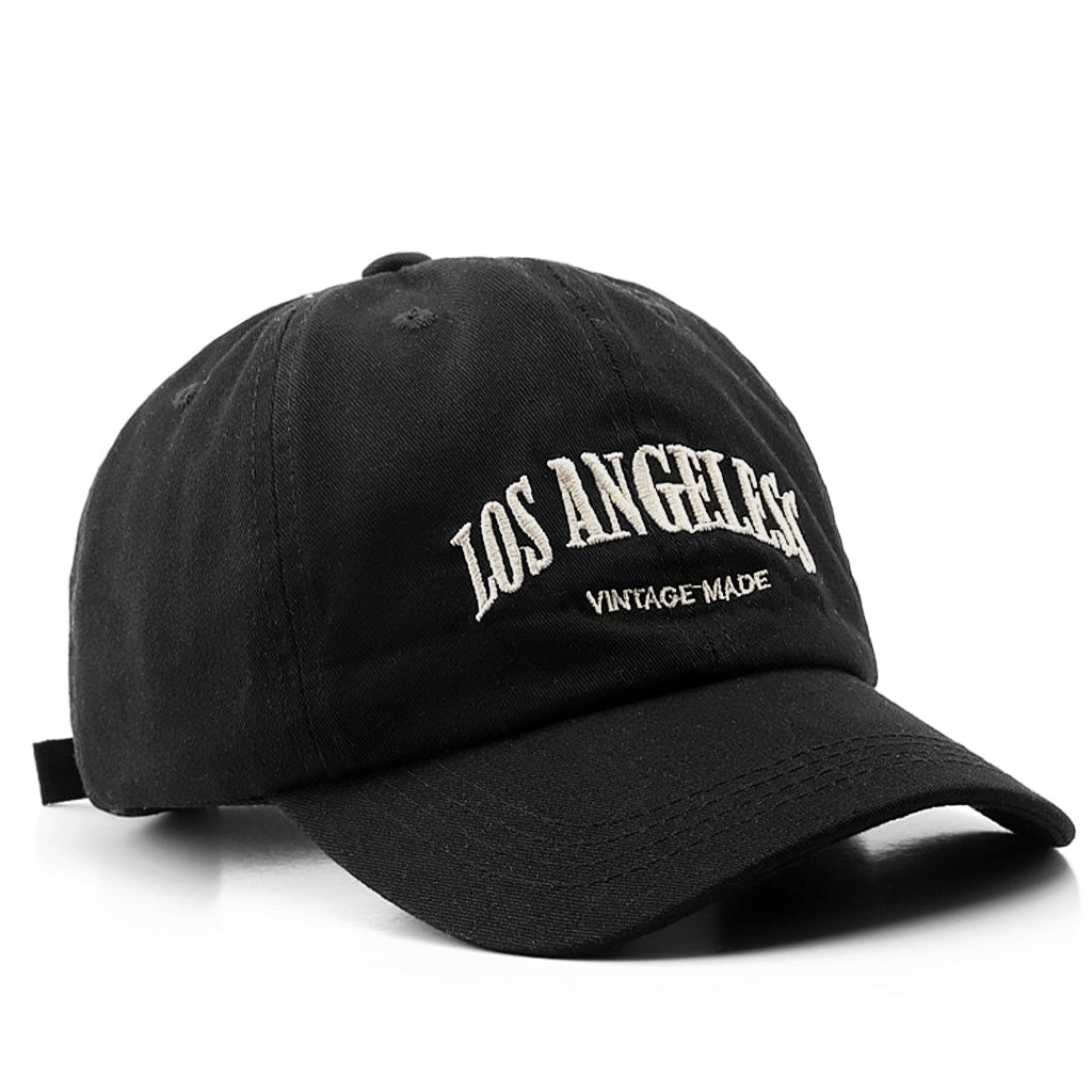 Svart Dad Hat Keps Med LA-Tryck