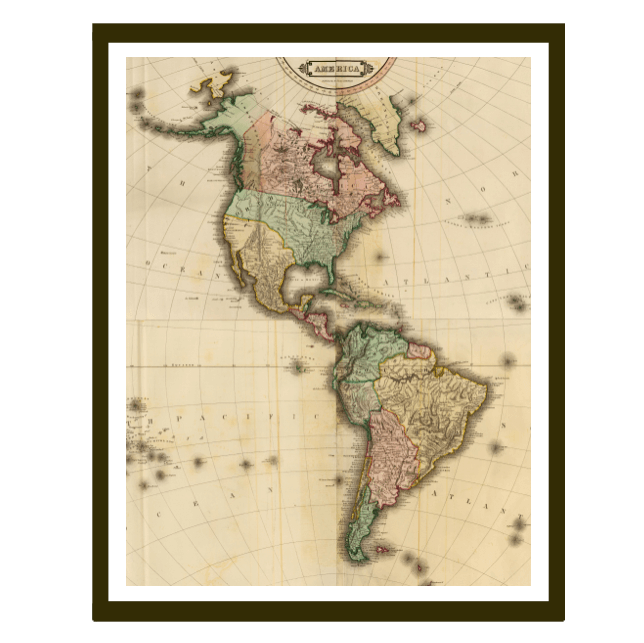 Mapa De América 1836 Mapoteca 1290