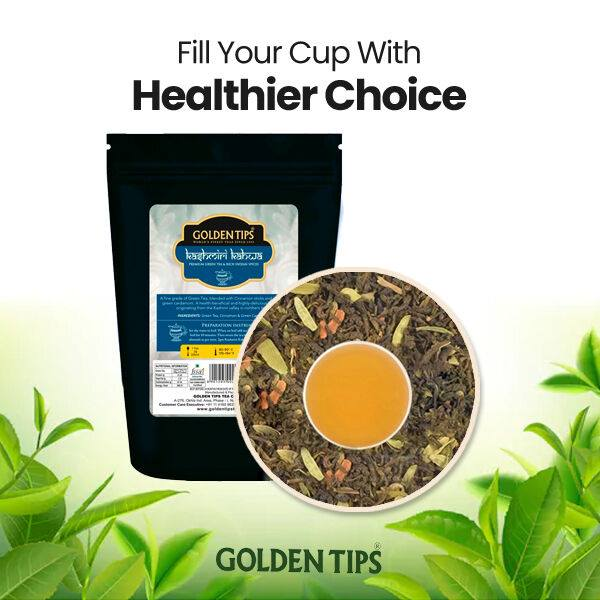 kashmiri kahwa - Golden Tips Tea (India)