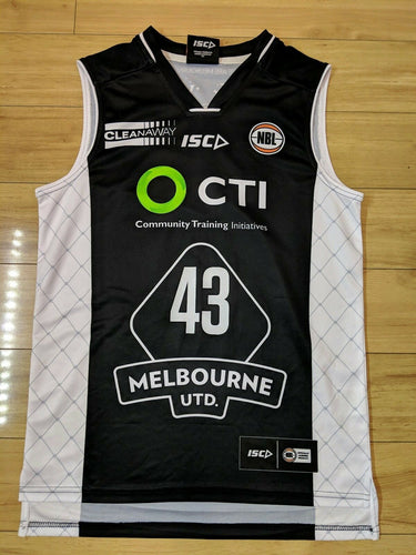 Chris Anstey Hand Signed Melbourne Tigers Official NBL Jersey Tank LARGE