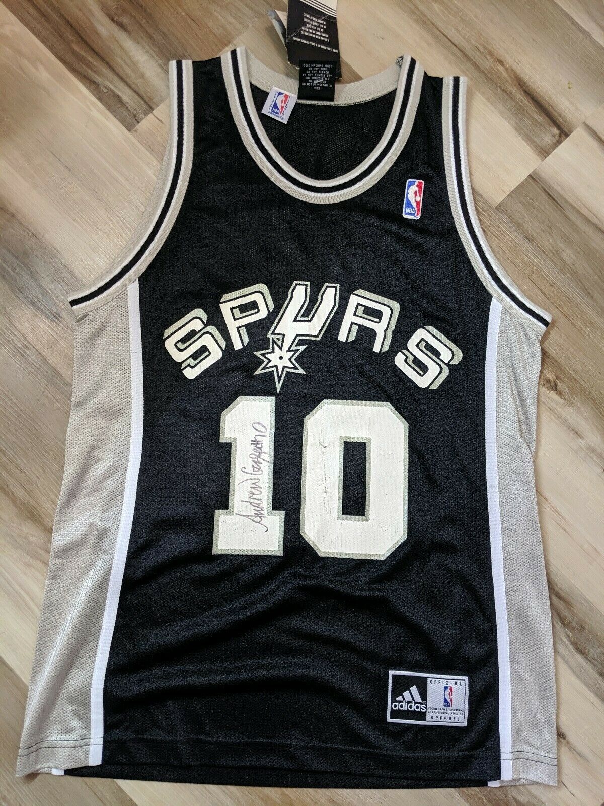 signed spurs jersey