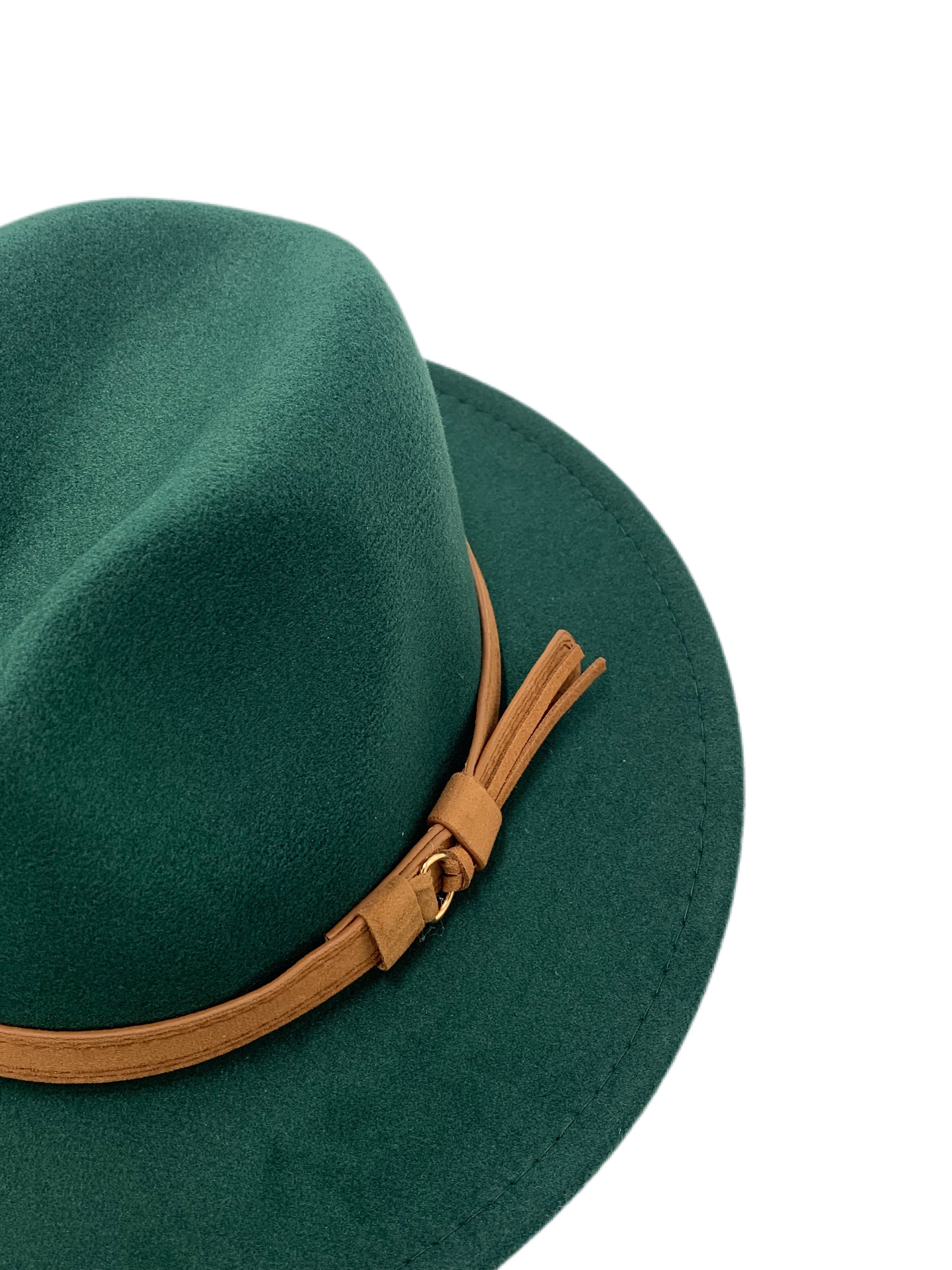 forest green fedora hat