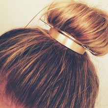 Load image into Gallery viewer, round top hair clip/bun holder