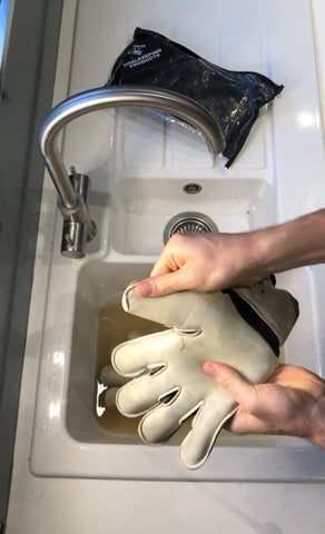 how to wash goalkeeper gloves