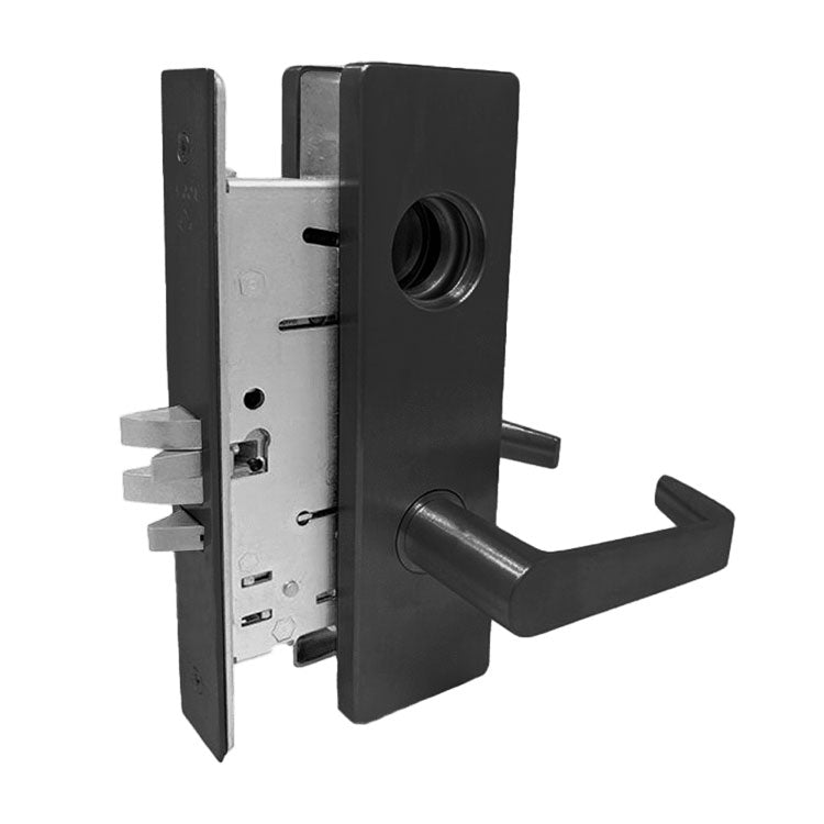 Falcon MA581 DN Storeroom Mortise Lock, Dane Lever, Napa Escutcheon