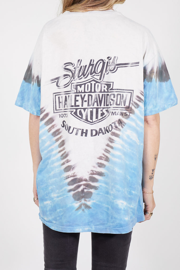 Vintage Tie Dye Biker Tee – ascot + hart