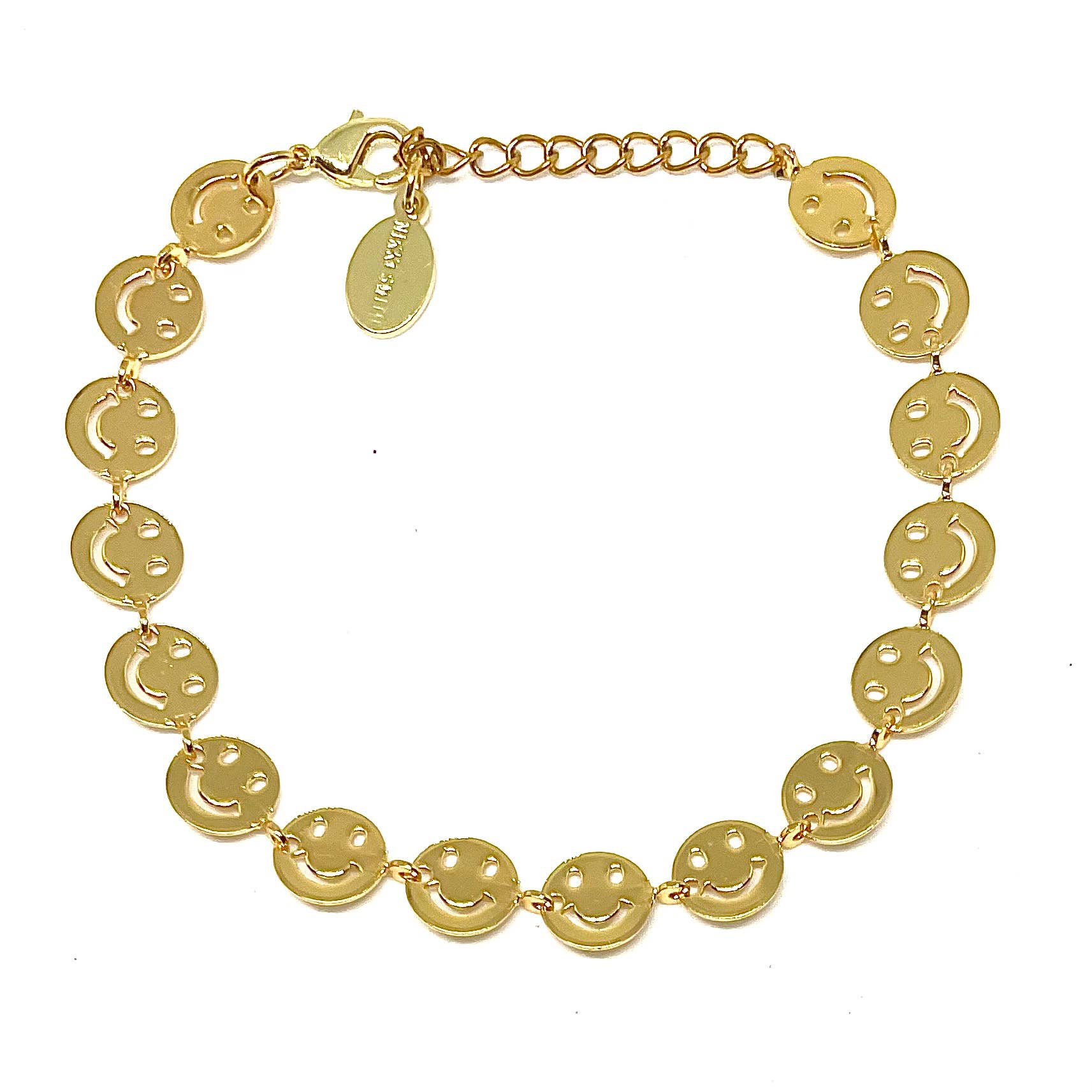 Nikki Smith Designs - Happy Gold Bracelet