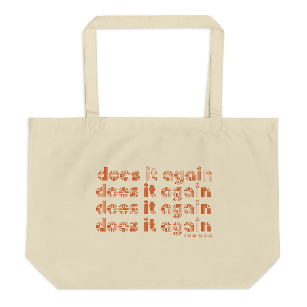 Does it again Large organic tote bag - Tan