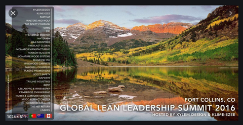 Xylem Designs hosted the 2016 Global Lean Leadership Summit at it's facilities in Fort Collins, Colorado