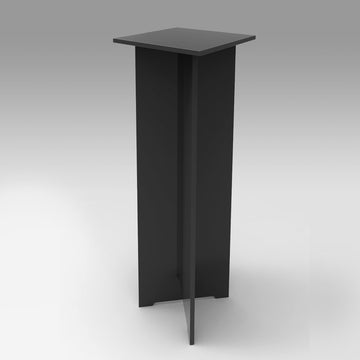 Black Laminate Modern Display Case | Pedestal Source | Made in USA