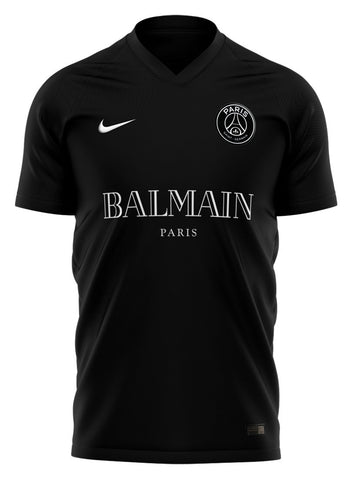 psg black balmain jersey