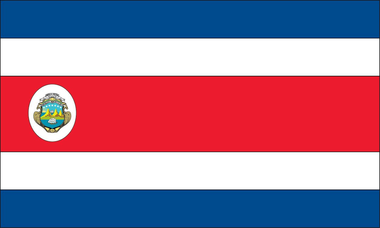 Costa Rica Flags San Jose Limon Alajuela Liberia San Francisco (2) Dec ...