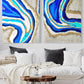 Aqua Blue Luxury Wall Art