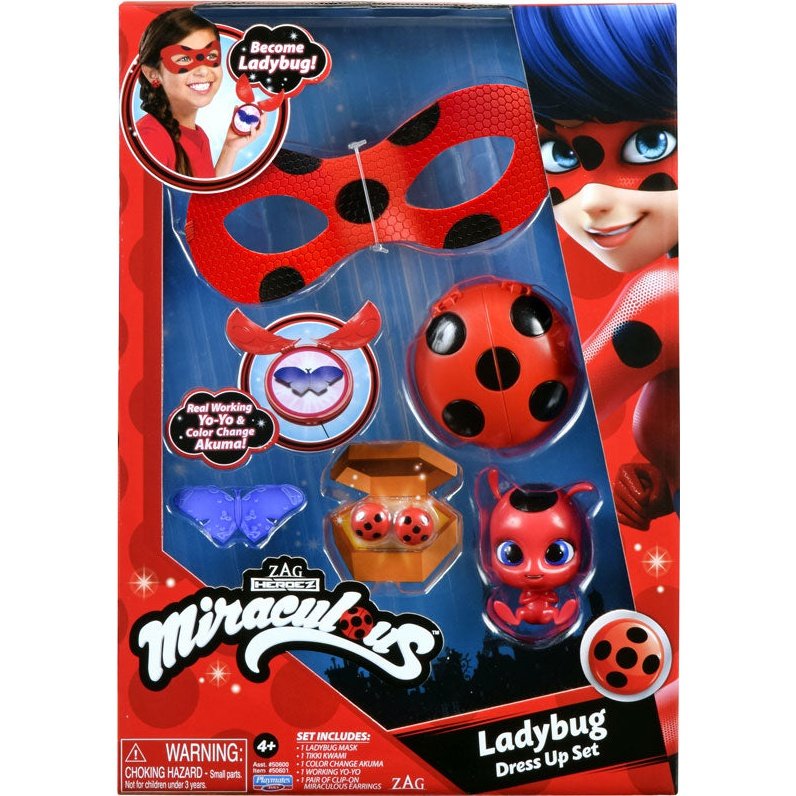 Miraculous Cat Noir Dress Up Role Play Set Playmates Ladybug