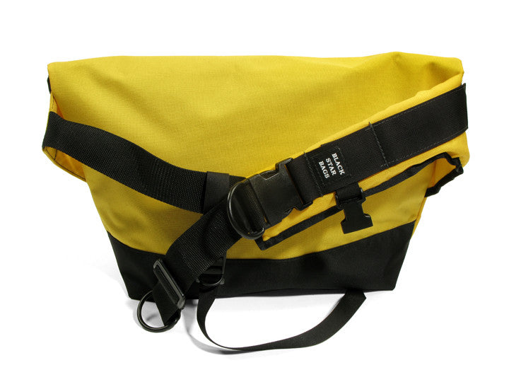 Yellow and Black Waterproof Messenger Bag – Black Star Bags