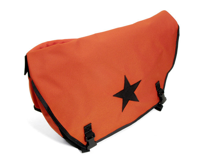 Silver and Black Waterproof Messenger Bag – Black Star Bags