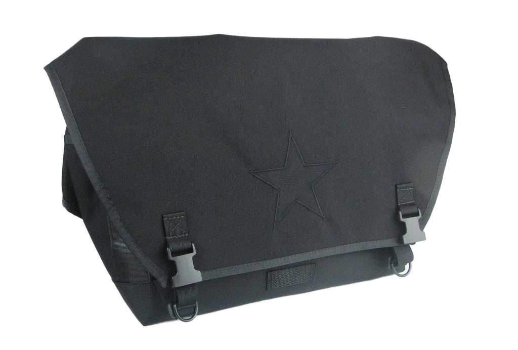 black courier bag