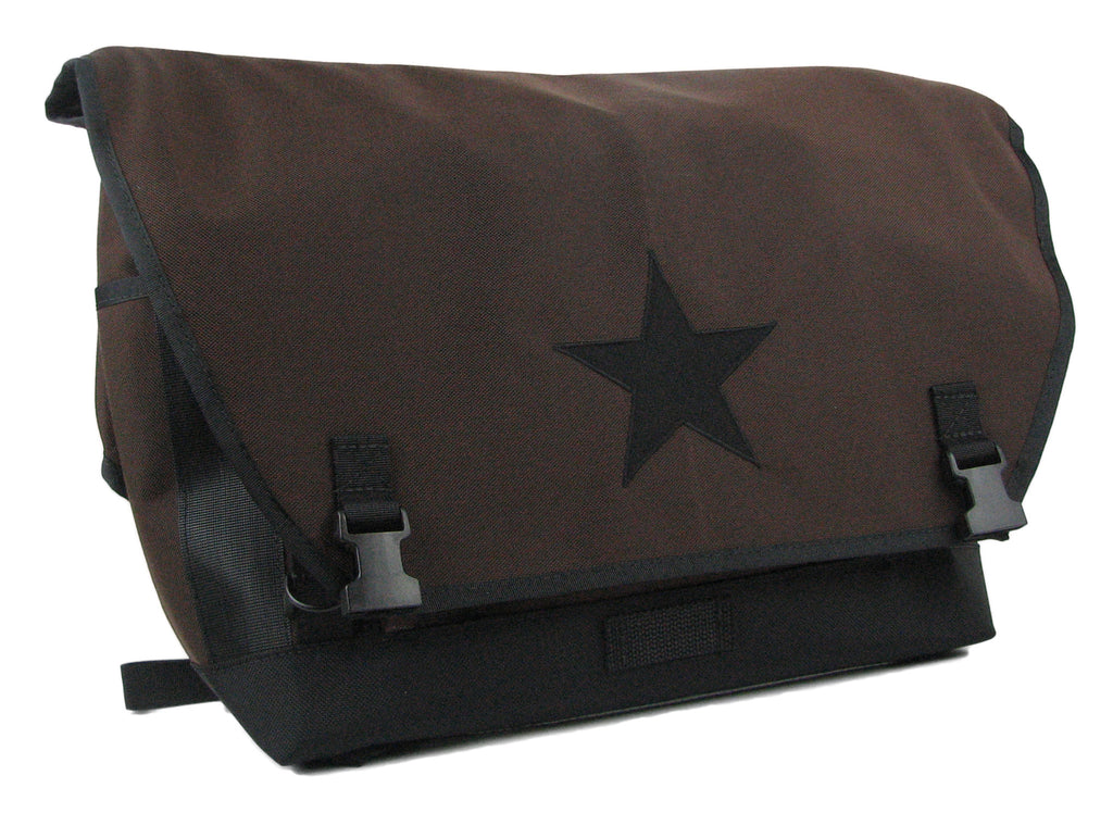 Coyote Brown and Black Waterproof Messenger Bag – Black Star Bags