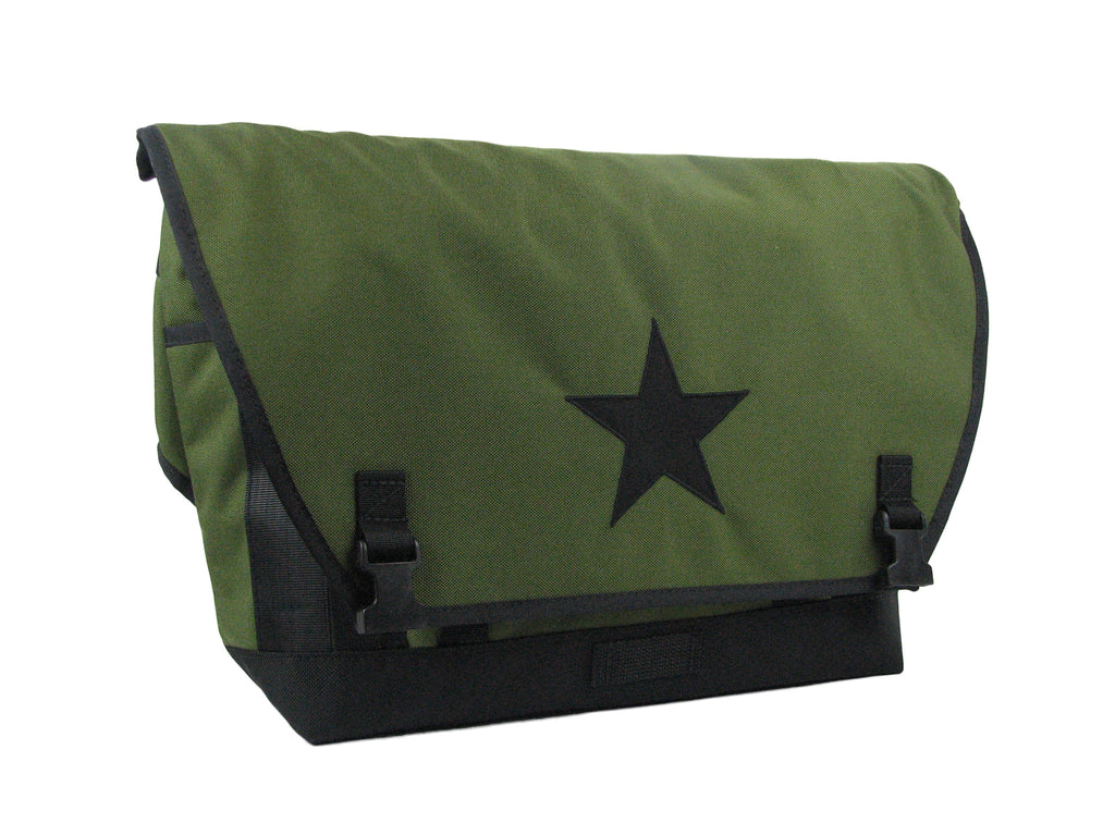 Orange and Black Waterproof Messenger Bag – Black Star Bags