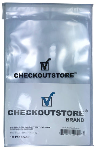 CheckOutStore Crystal Clear Current Age Thick Comic Book Bags /w Backi –