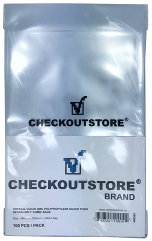 CheckOutStore Crystal Clear Current Age Thick Comic Book Bags /w Backi –
