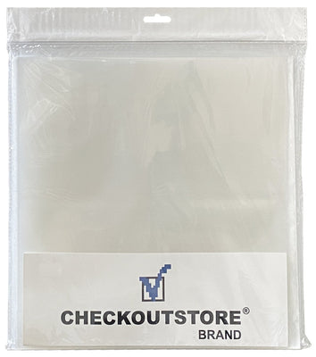 CheckOutStore Clear Plastic CPP for 12 LP Vinyl Record Album Covers (Outer  Sleeves), CheckOutStore.com