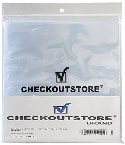 100 CheckOutStore® Clear Storage Pockets (5 5/8 x 7 3/8)