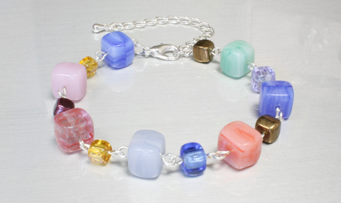 Colourful Cube Bracelet