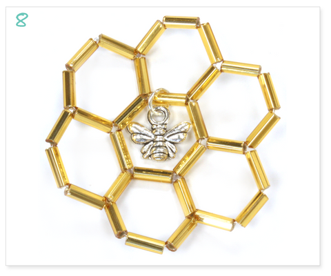 Free Instructions: Tiny Bee Honeycomb Home 8