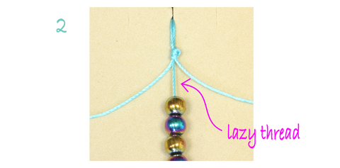 Rainbow Hematite Macrame Bracelet Instructions