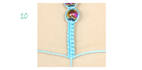 Rainbow Hematite Macrame Bracelet Instructions