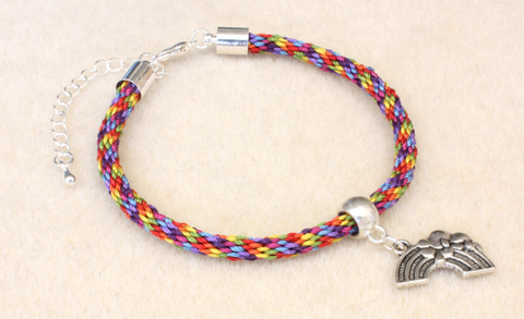 Rainbow Kumihimo Bracelet