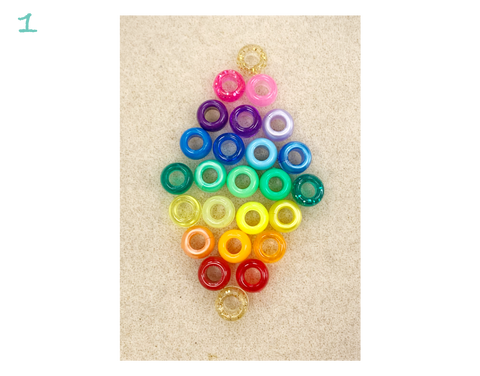 Free Instructions Rainbow Keyring 1