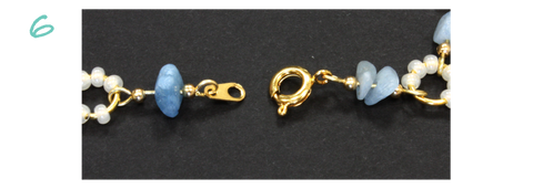 Free Instructions Spring Aquamarine Bracelet 6