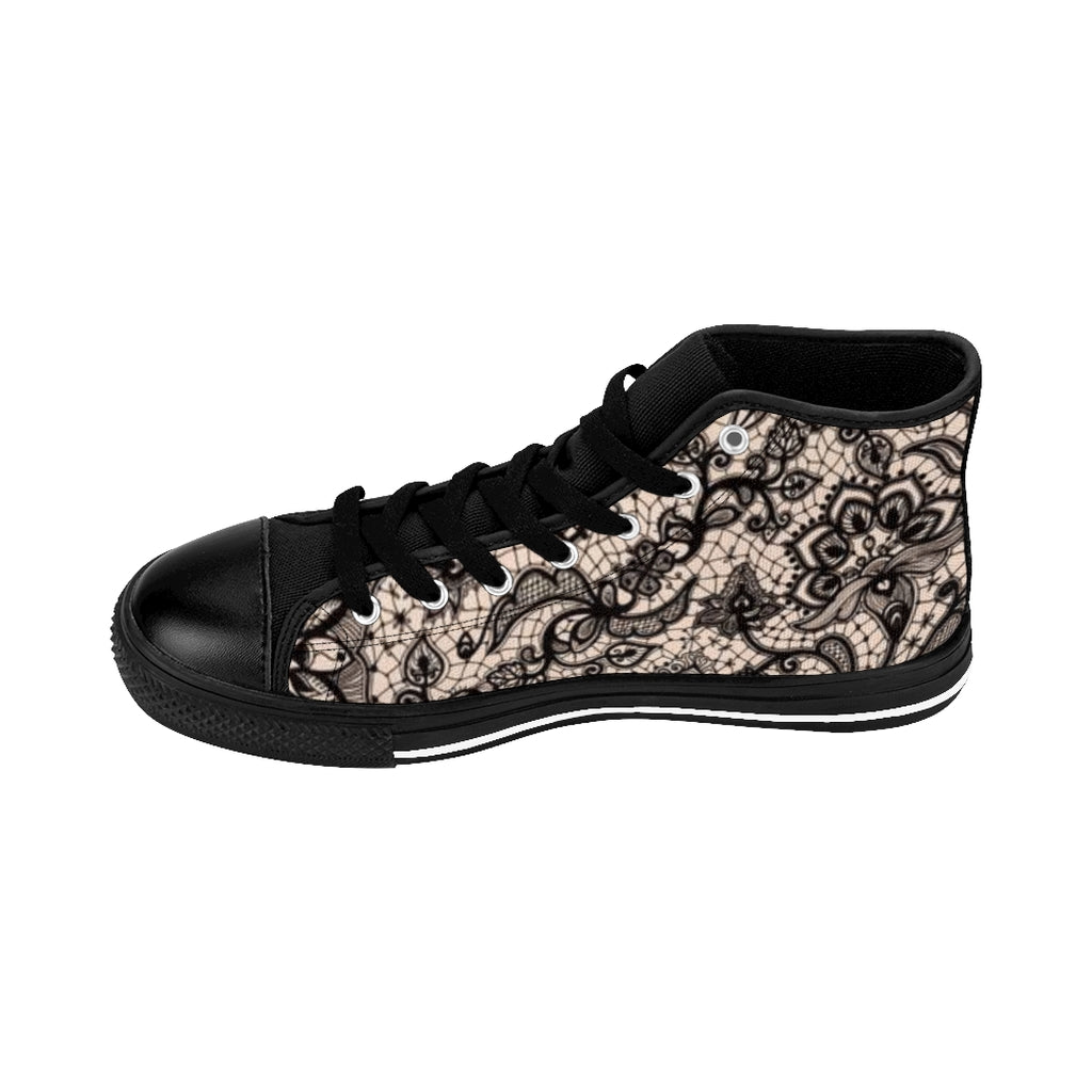 Love Lace, Women's High-top Sneakers