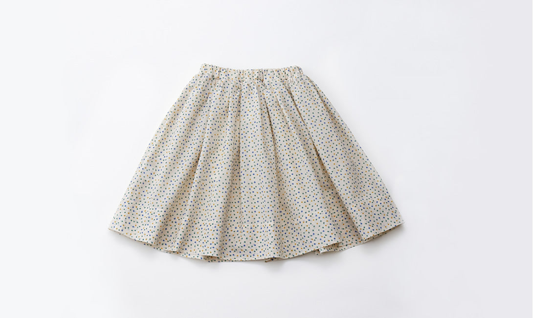 Printed reversible fluffy skirt