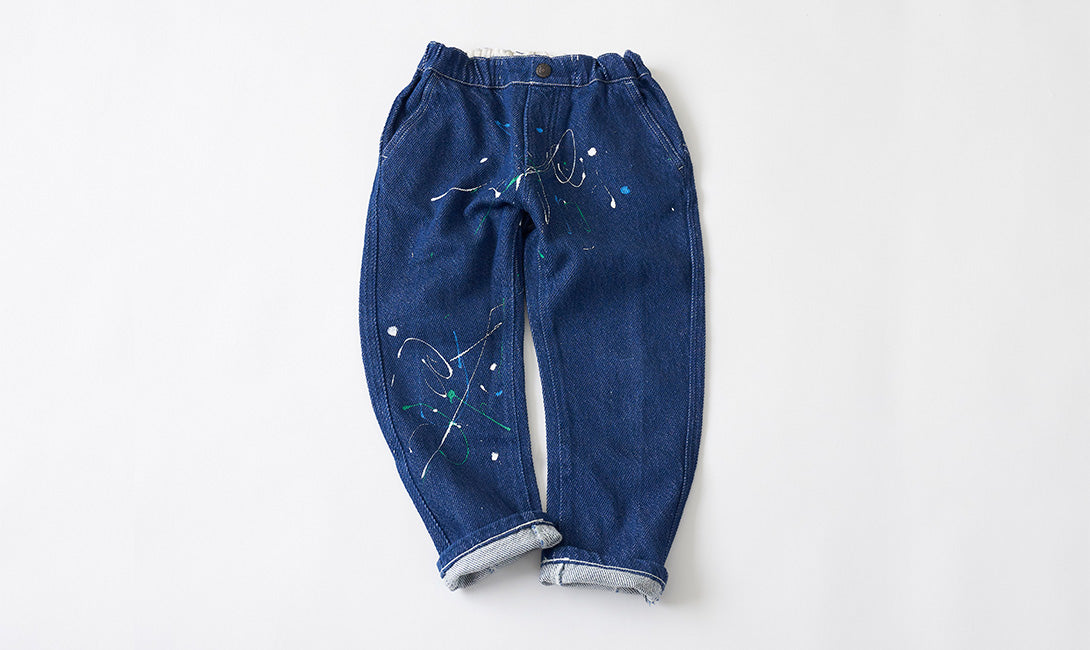 Splatter Hand print Denim