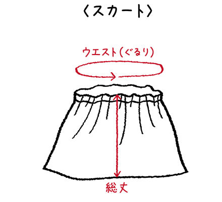 スカートサイズ