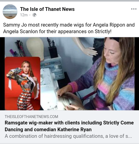 Isle of Thanet news Sammy Jo wigs celebrity wigmaker