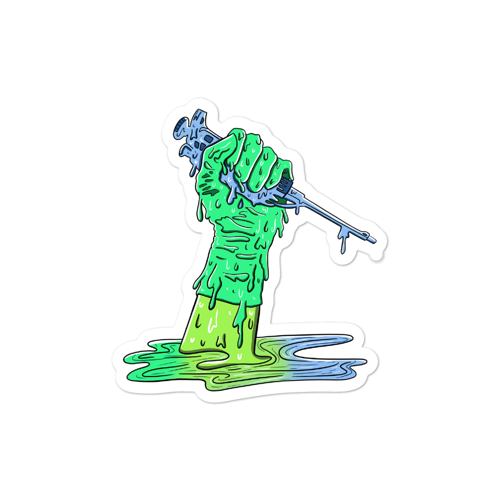 Melted Pipette Sticker