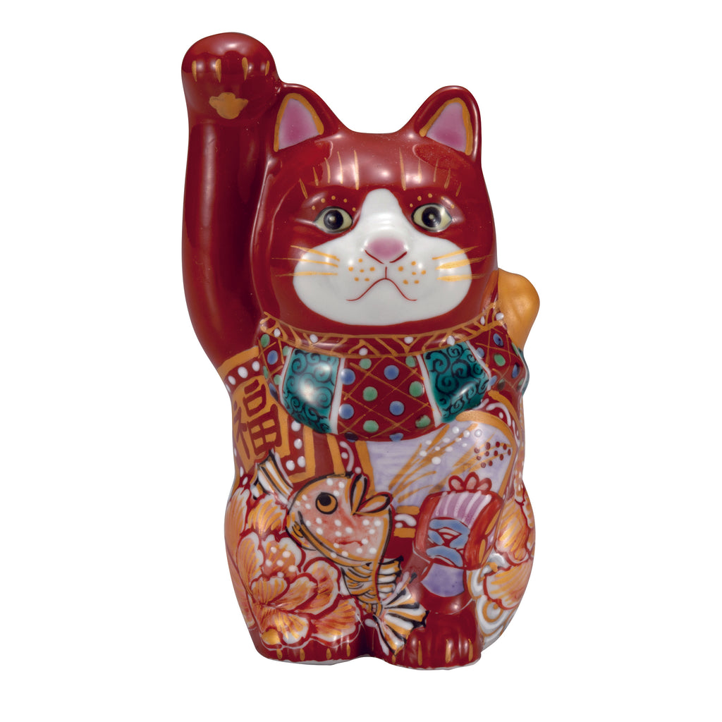 Japanese Design Maneki Neko Lucky Cat Pink 20oz Ceramic Tea Pot and Cu–  Ebros Gift