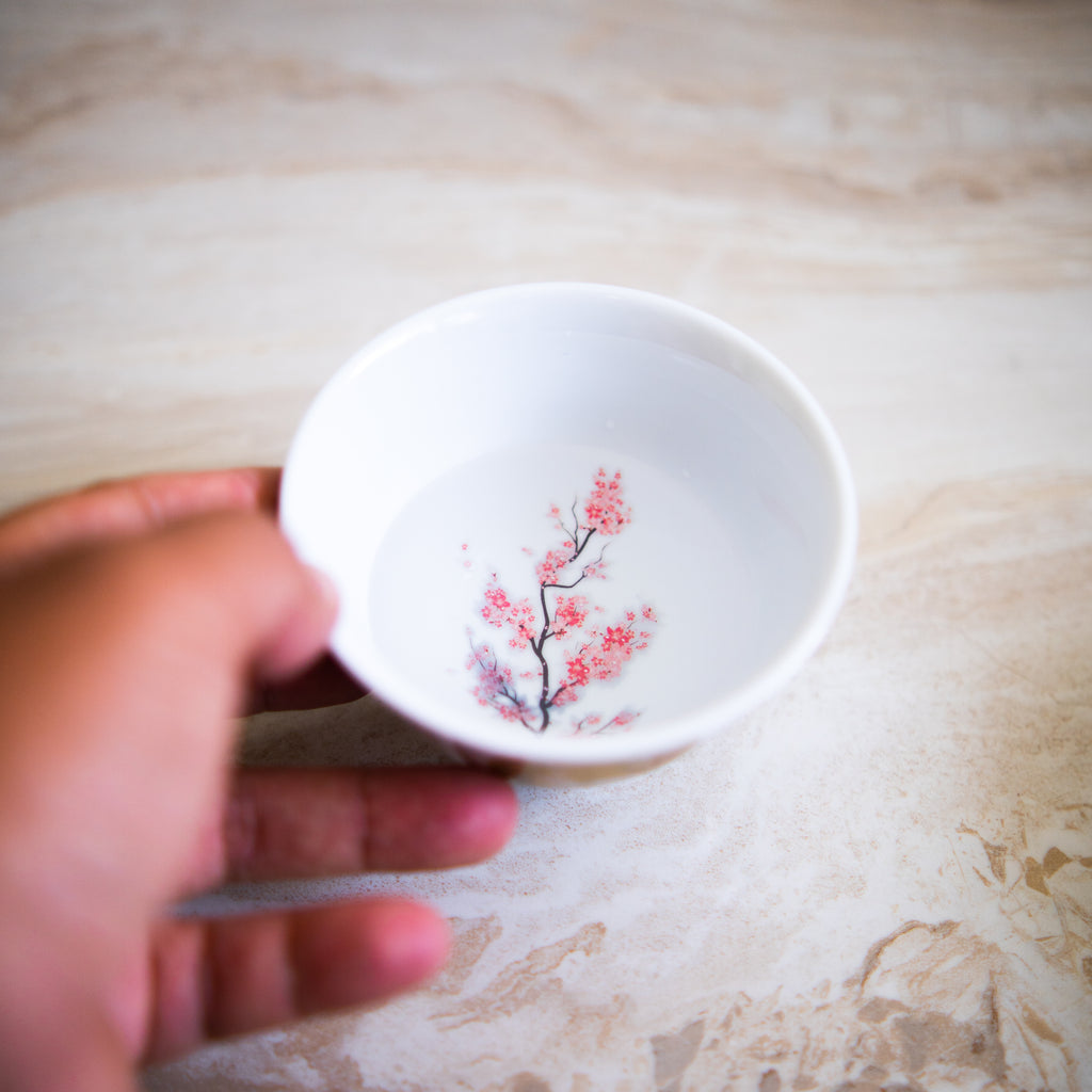 Cherry Blossoms - 16 oz Glass Cup – Mindful Co.