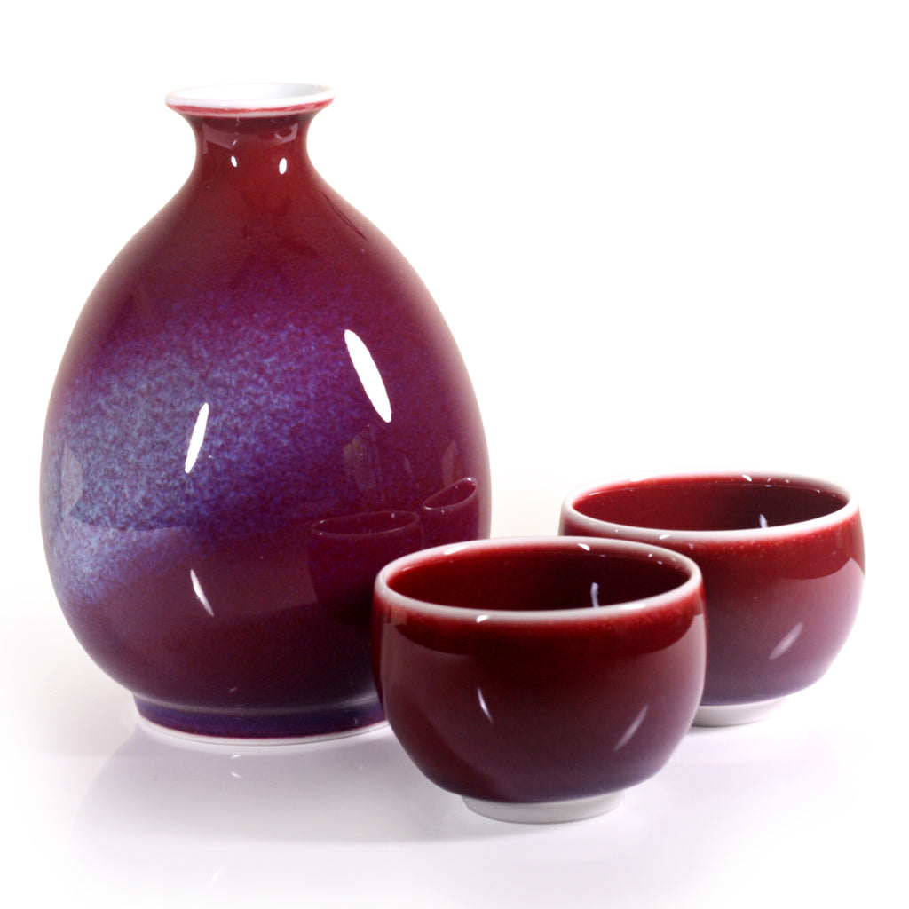 Yuteki Tenmoku Masterpiece Sake Set by Shinemon Kiln – SAKE.treat